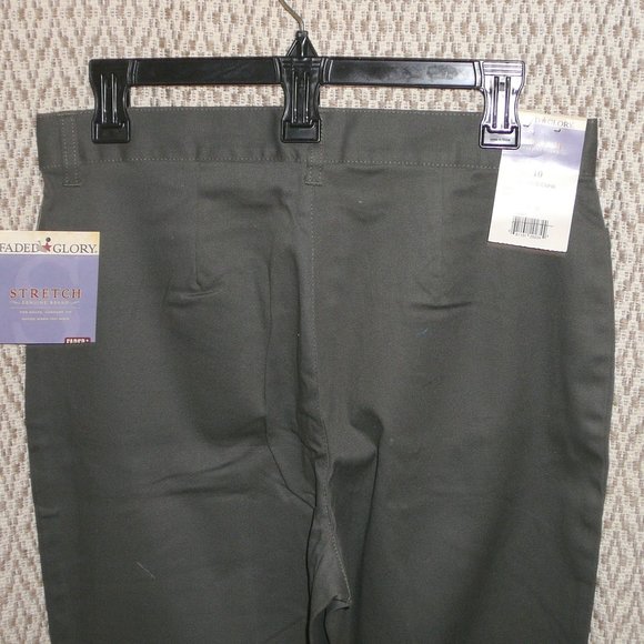 Faded Glory Comfort Fit Stretch Capri Pants 10 NWT - Picture 9 of 9